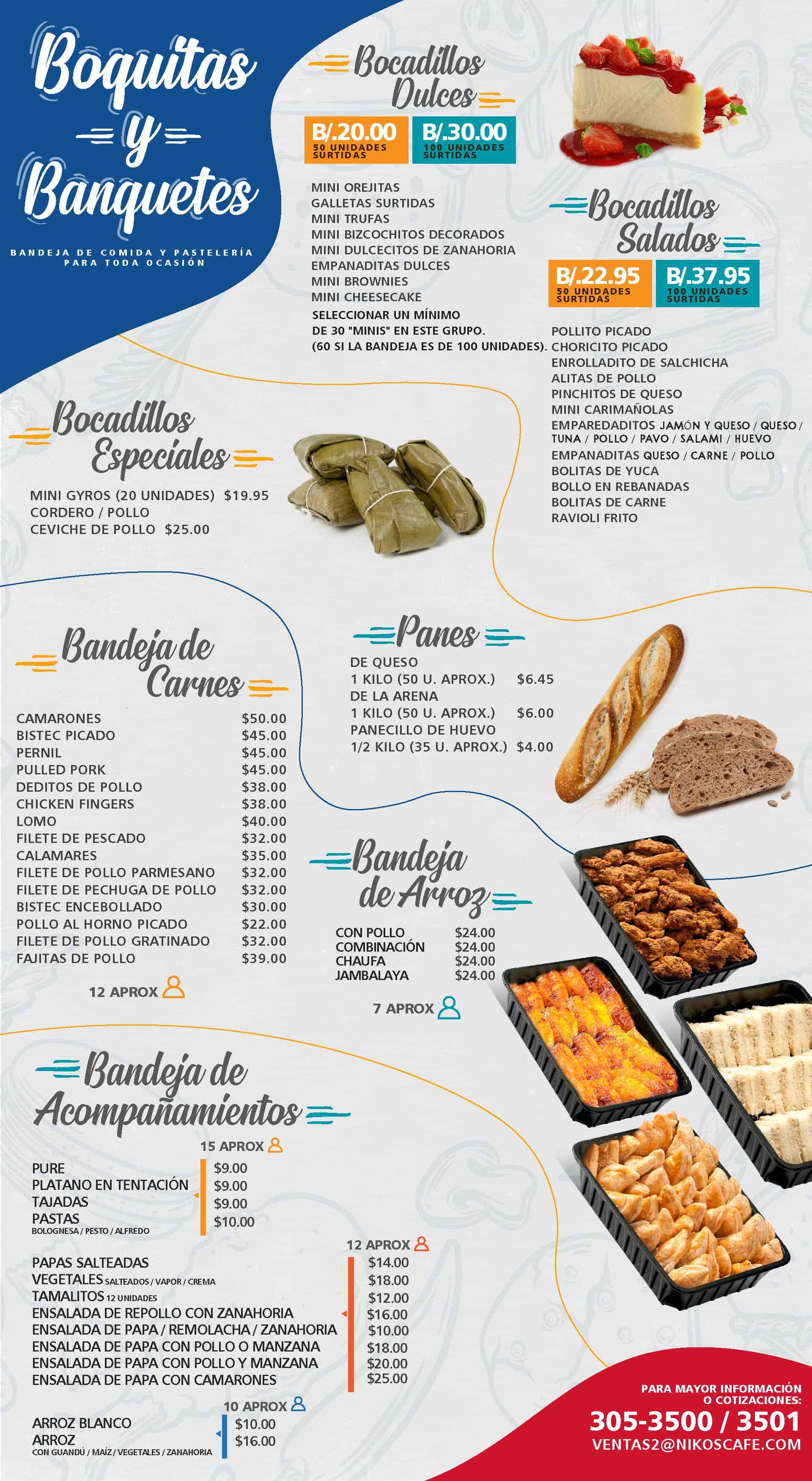 Pedidos Especiales Nikos Los mejores emparedados de Panamá